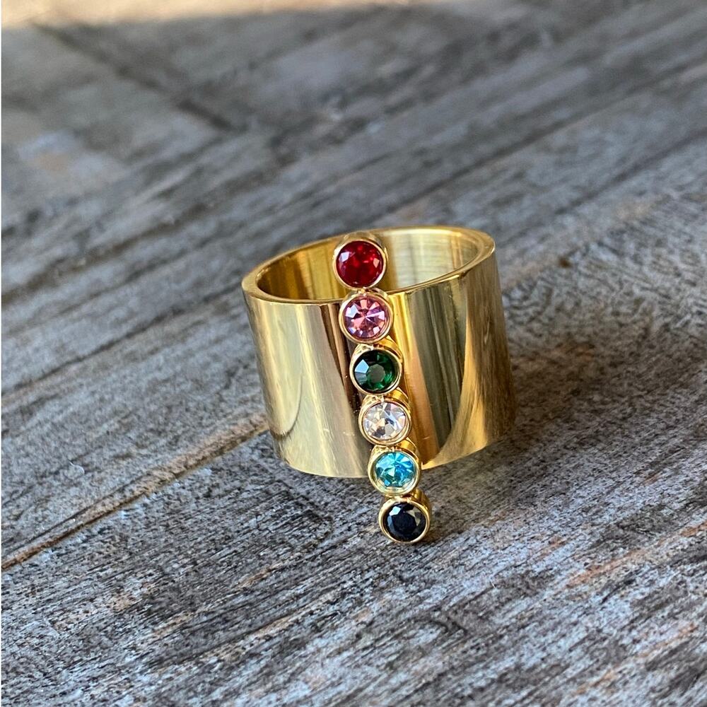 NEW Chakra Gold Statement Ring - Picture 16 of 16